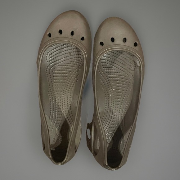 CROCS Shoes - Crocs Woman's‎ Brown Flat Shoes 10.5